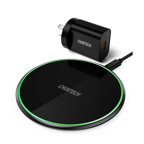Choetech 15w Wireless Charging Pad With Ac Adapter