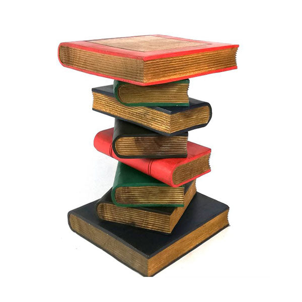 Corner Table Raintree Wood Plant Stand Book Stack Antique Finish