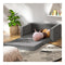 Kids Convertible Sofa 2 Seater Children Flip Open Couch Lounger Grey