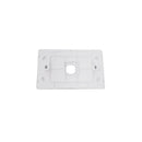 Elegant 1 Gang Grid And Cover Plate White