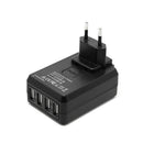4 Port USB Home Travel Wall Charger US UK EU AU AC 4.5A Power Adapter