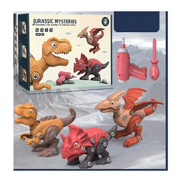 Disassemble Blocks Jurassic Dinosaurs Building Blocks Toys Battery