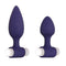 Evolved Dynamic Duo Silicone With Usb Rechargeable Bullet Navy Blue