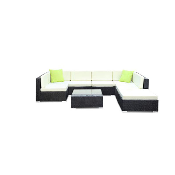 8 Piece Outdoor Furniture Set Wicker Sofa Lounge