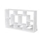 Floating Wall Display Shelf 8 Compartments White