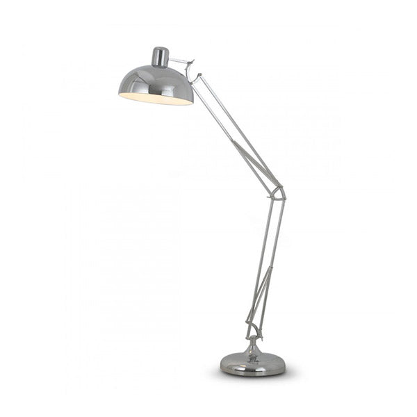Floor Lamp Shade Adjustable Height Chrome
