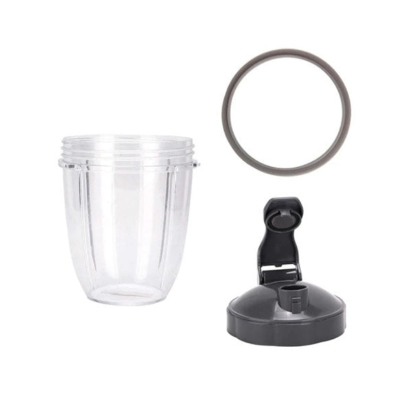 For Nutribullet Short Cup With Fliptop Lid And Grey Seal