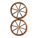 Gardeon Wooden Wagon Wheel X2