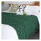 Green Diamond Pattern Knitted Throw Blanket