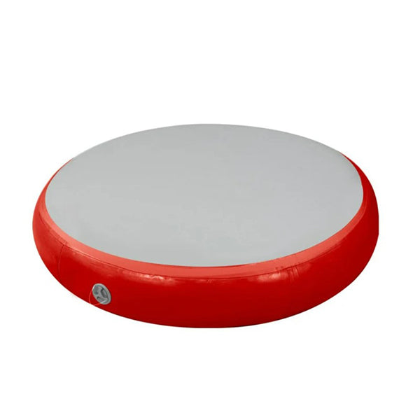1M Air Track Spot Round Inflatable Gymnastics Mat Red