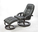 Deluxe Massage Recliner with Footrest - Black