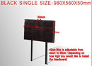 PU Leather Single Bed Headboard Bedhead - Black