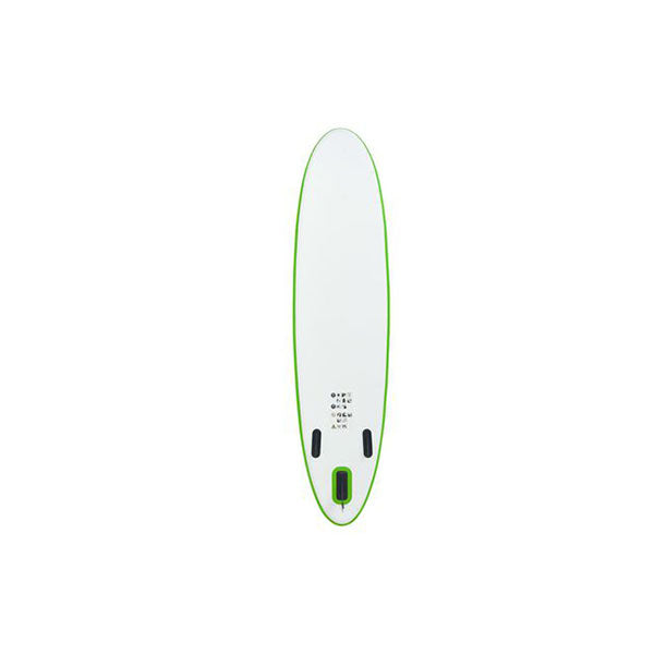 Inflatable Stand Up Green And White Paddleboard Set