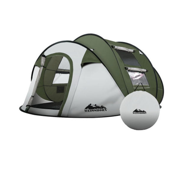Instant Up Camping Tent 4 To 5 Person Family Hiking Beach Dome
