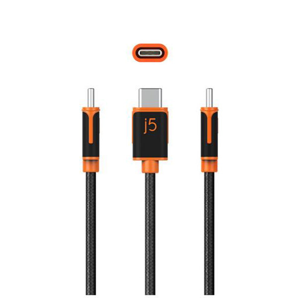 J5create JUCX24 USB C To USB C Sync And Charge Cable 180cm