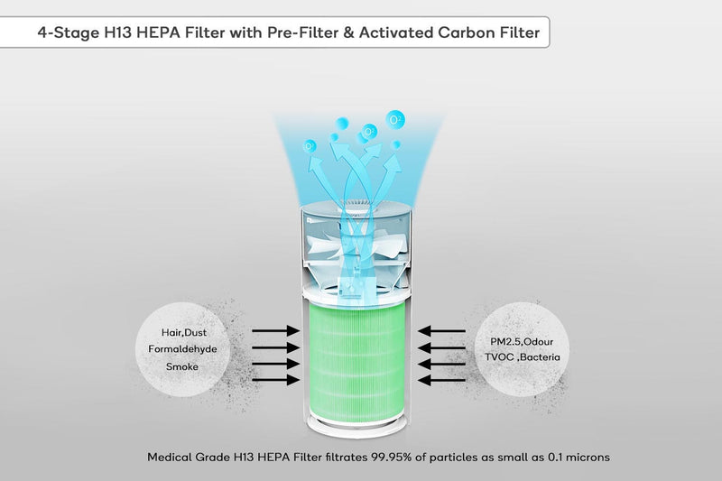 Replacement H13 HEPA Filter for Smart Purifier 2S/2S+