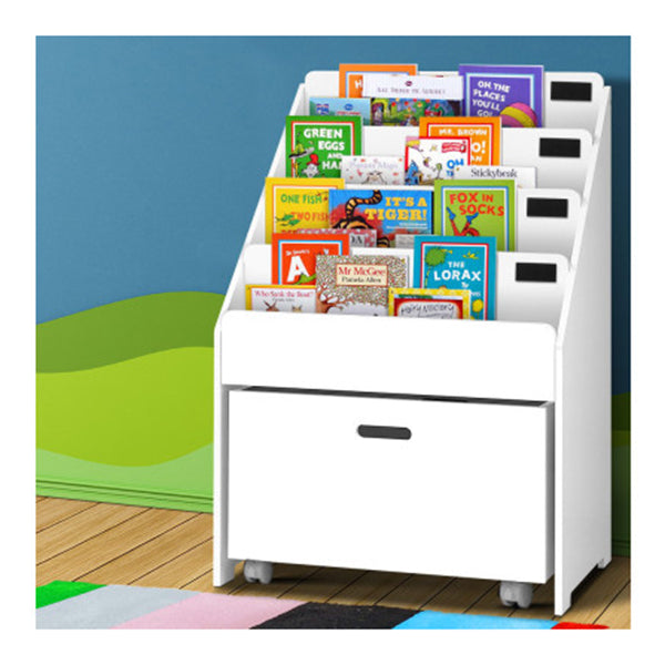 Kids Bookshelf Storage Organiser Bookcase Drawers Display Shelf