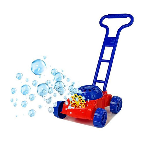 Kids Lawnmower Bubbles Machine Blower Outdoor Toddler Toy