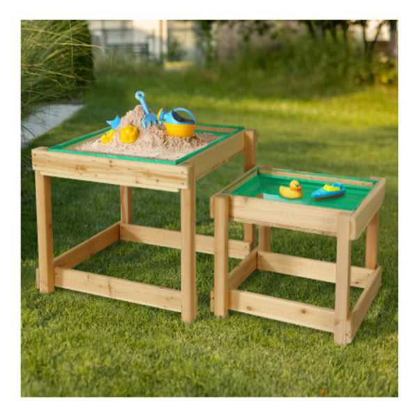Kids Sandpit Sand Water Wooden Table With Cover Outdoor Sand Pit Toys