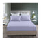 Lilac Grey Fitted Sheet and Pillowcase Set