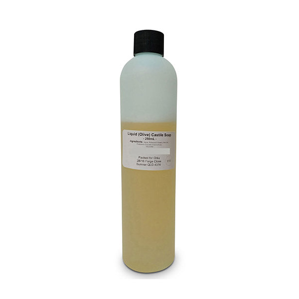 Liquid Castile Soap Pure Unscented Natural Olive Oil Base