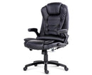 8 Point Massage Executive PU Leather Office Chair Black