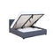 Milano Capri Luxury Gas Lift Bed Frame Base And Headboard Charcoal