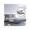 Grey Milano Capri Luxury Gas Lift Bed Frame Base And Headboard