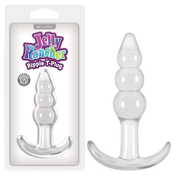 Jelly Rancher Ripple T Clear Butt Plug  Simply Wholesale