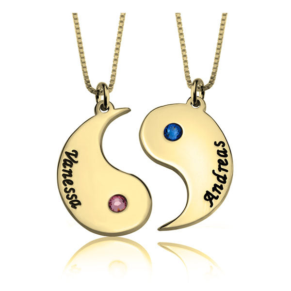 Yin and Yang Couple Necklace