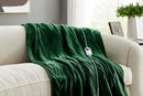 Ovela Washable Plush Electric Heated Throw Blanket (160cm x 130cm, Jade)