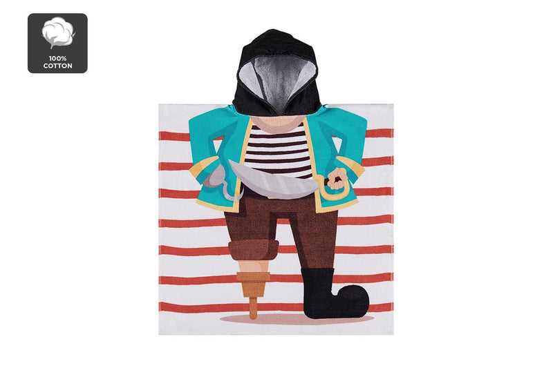 Ovela Kids Pirate Hooded Beach Towel