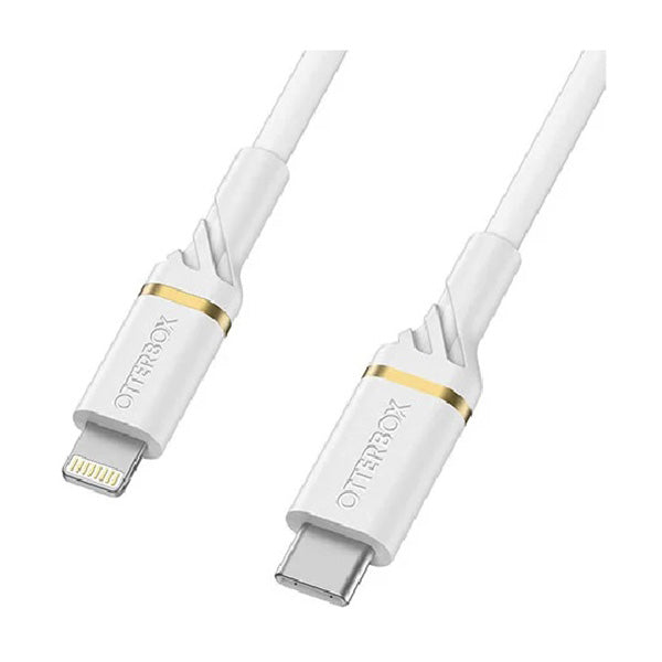 Otterbox 2M Lightning To Usb C Fast Charge Cable White Mfi Certified
