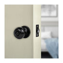 Privacy Function Black Round Door Knob Set