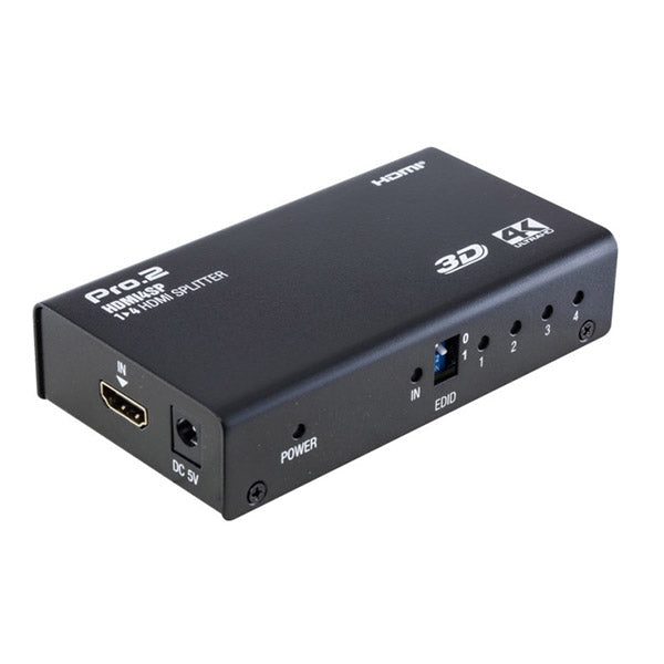 Pro2 4 Way Hdmi Splitter 1 In 4 Out