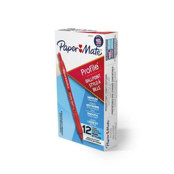 Paper Mate Profile Ball Point 1Mm Red Bx12