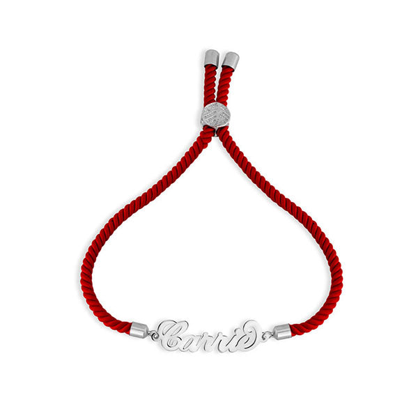 Personalised Cord Name Bracelet