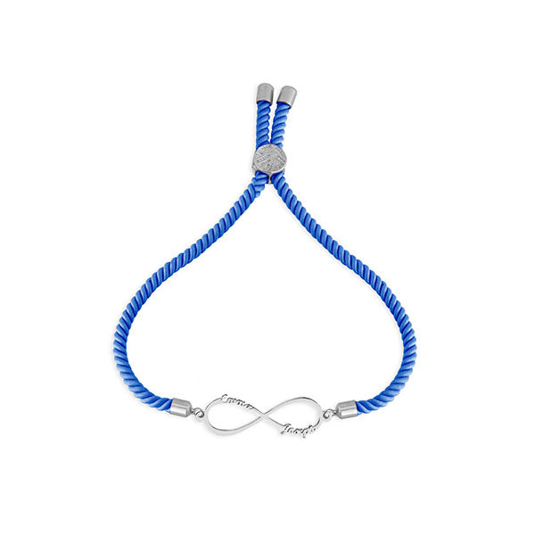 Personalized Cord Infinity Bracelet