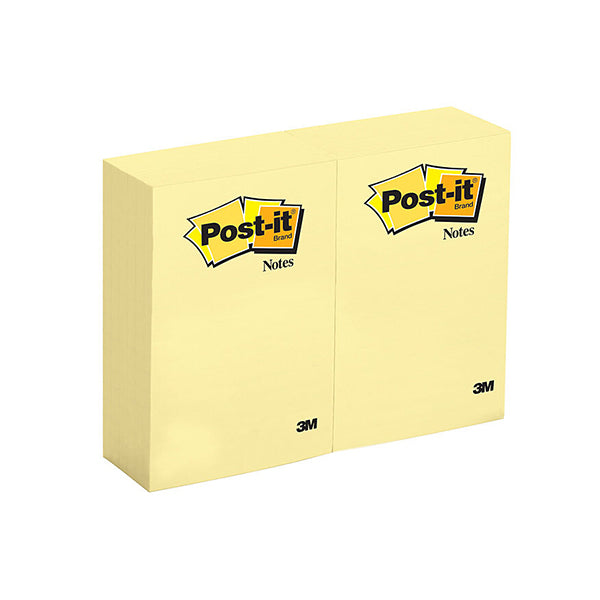 Post It Notes 659 98X149Mm Yellow Pk12