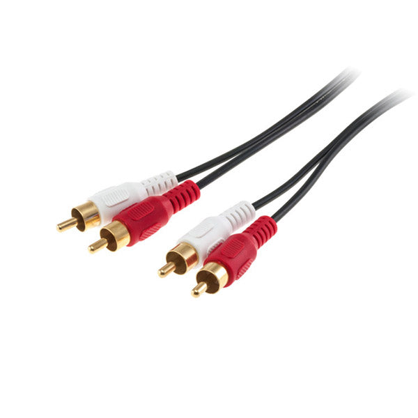 Pro 2 2M 2X RCA Plug To 2X RCA Plug Stereo Lead
