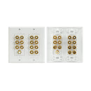 Pro2 14 Terminals Home Theatre Wall Plate