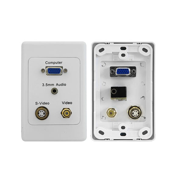 Pro2 Vga S Video Composite Video Wall Plate