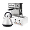 Toaster Kettle And Coffee Machine Breakfast Set White