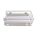 Pull-Out Wire Baskets Silver 500 Mm 2 Pcs