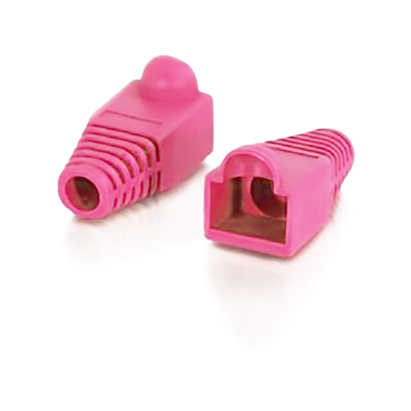 Pink Rj45 Strain Relief Boot 6Mm Od Bag Of 10