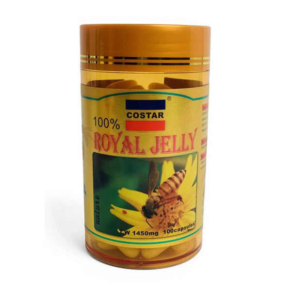100X 1450Mg Royal Bee Jelly Capsules Costar Pure Skin Supplement