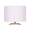 Rose Gold Table Lamp With Linen Drum Shade