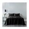 Royal Comfort Vintage Fitted Flat Sheet Pillowcases Single Charcoal