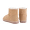 Royal Comfort Medium Ugg Slipper Boots Women Leather Beige