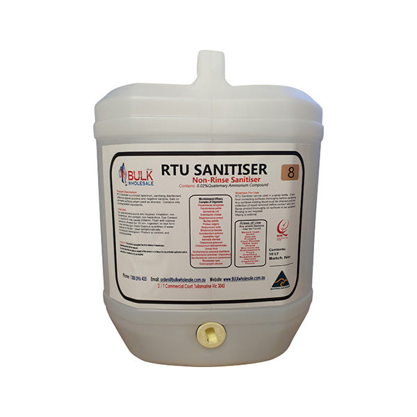 Rtu All Surface Sanitizer Spray 10 Litre